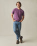Men's Vintage Crew Tee - Washed Italian Plum
